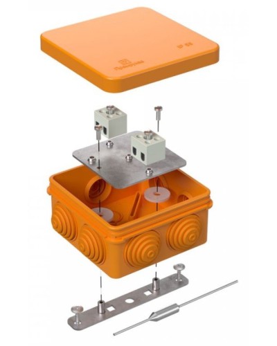 Коробка огнестойкая 80х80х40 (40-0210-FR1.5-4-П). Коробка огнестойкая для открытой установки. Промрукав в Абакане
