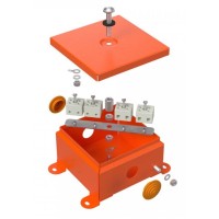 Коробка огнестойкая 110х110х65 (70-0360-FR6.0-8). Коробка огнестойкая для открытой установки. Промрукав