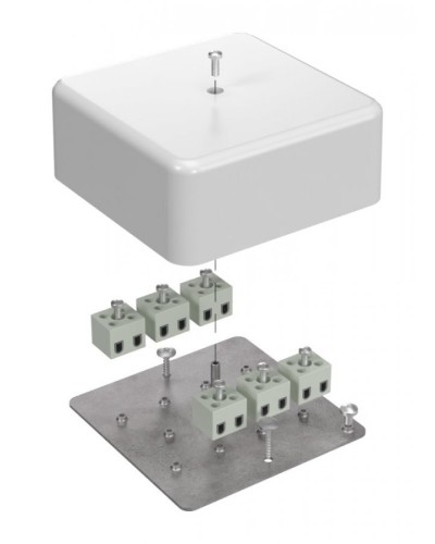 Коробка огнестойкая 103х103х45 (латунь) (40-0470-FR2.5-12-Е60). Коробка огнестойкая для открытой установки. Промрукав в Абакане