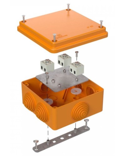 Коробка огнестойкая 100х100х50 (40-0300-FR1.5-6). Коробка огнестойкая для открытой установки. Промрукав в Абакане