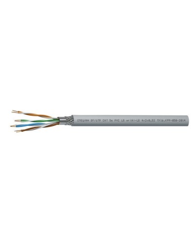 СПЕЦЛАН SF/UTP Cat 5e PVC LSнг(А)-LS 2х2х0,52. Кабель «витая пара» (LAN) для структурированных систем связи. Спецкабель в Абакане