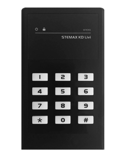 STEMAX KD Livi (черный). Беспроводная кнопочная кодовая панель. Стелс НПП в Абакане