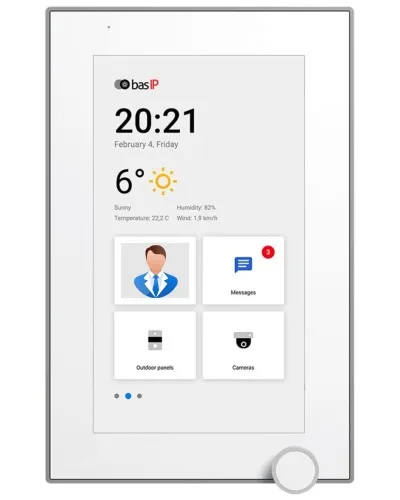 AZ-07L WHITE. Монитор IP-видеодомофона цветной. BAS-IP в Абакане