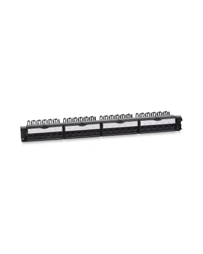 PL-24-KJ-RJ45-Cat.6a-180T (11832c): Патч-панель 19" (1U), 24 порта RJ-45, категория 6a, с задним кабельным организатором в Абакане