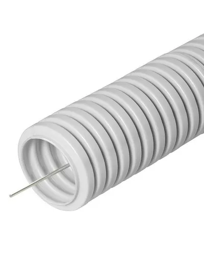 FCPL-25-PVC-050-1-GY (11229c): Труба гофрированная гибкая, лёгкая с протяжкой в Абакане