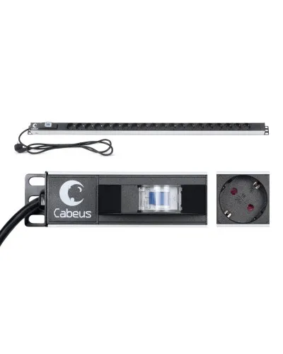 PDU-16-20S-B (9551c). Блок розеток. CABEUS в Абакане