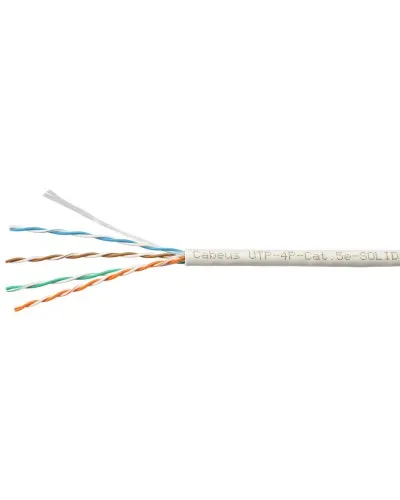 UTP-4P-Cat.5e-SOLID-LSZH-WH-100 (9782c-5). Кабель «витая пара» (LAN) для структурированных систем связи. CABEUS в Абакане