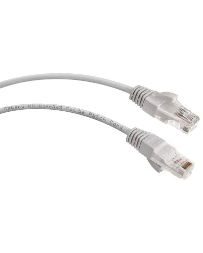 PC-UTP-RJ45-Cat.5e-1.5m (7212c), серый. Патч-корд медный. CABEUS в Абакане