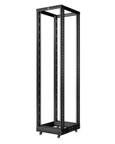 RA-47U-1000-BK (10162c). Открытая стойка 19, 47U, двухрамная, усиленная, цвет черный. CABEUS в Абакане