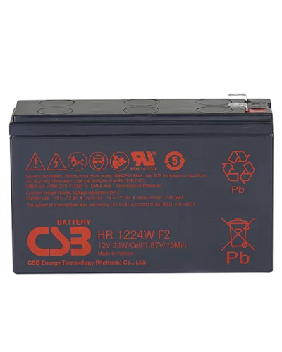 CSB HR 1224W F2 F1. Аккумулятор герметичный свинцово-кислотный. CSB в Абакане