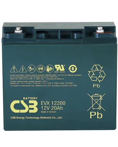CSB EVX 12200. Аккумулятор герметичный свинцово-кислотный. CSB в Абакане