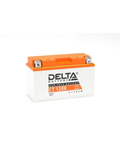 Delta CT 1208. Аккумулятор герметичный свинцово-кислотный стартерный. Delta в Абакане