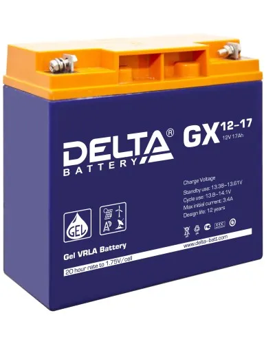 Delta GX 12-17. Аккумулятор герметичный свинцово-кислотный. Delta в Абакане