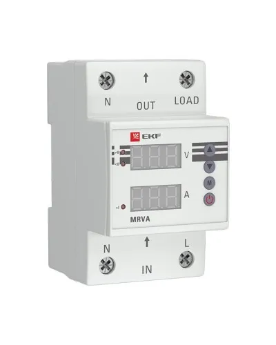 MRVA 25A PROxima (MRVA-25A). Реле напряжения и тока с дисплеем. EKF в Абакане