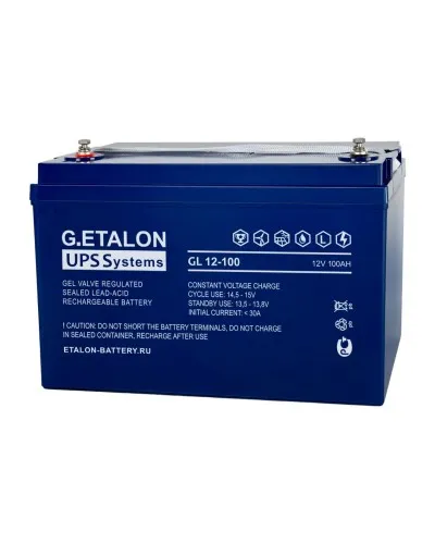 G.ETALON GL 12-100. Аккумулятор герметичный свинцово-кислотный. ETALON в Абакане