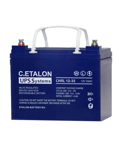 C.ETALON CHRL 12-33. Аккумулятор герметичный свинцово-кислотный. ETALON в Абакане
