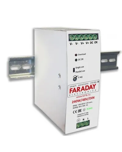 240W/48V/DIN. Блок питания. FARADAY в Абакане