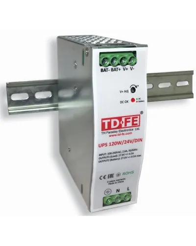 UPS 120W/24V/DIN. Блок бесперебойного питания. FARADAY в Абакане