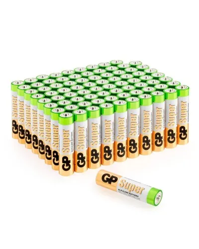 GP Super Alkaline 24A AAA (GP 24A-2CRVS80), упак. 80 шт.. Алкалиновые батарейки. GP Batteries в Абакане
