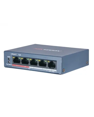 DS-3E0105P-E/M(B). Коммутатор с питанием POE. Hikvision в Абакане