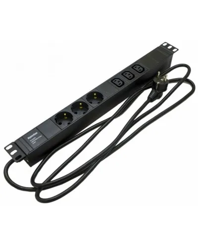 SHE19-3SH-3IEC-2.5EU. Блок розеток 19. Hyperline в Абакане