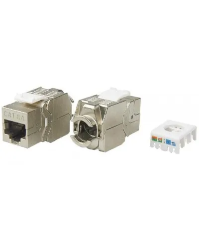 KJ8-8P8C-C6A-180-TLS-SH-F-WH. Вставка Keystone Jack RJ-45. Hyperline в Абакане