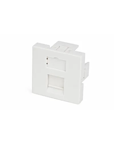 SIP2-1K-M45-45. Вставка 45х45 для 1 модуля формата Keystone Jack, со шторкой. Hyperline в Абакане