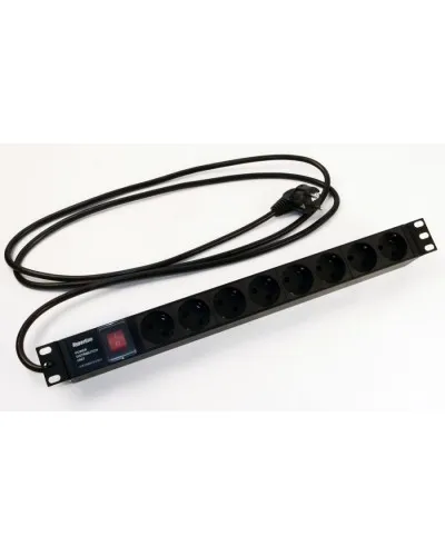 SHE19-8SH-S-2.5EU. Блок розеток 19. Hyperline в Абакане