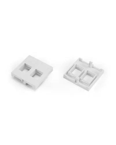 SIP2-2N-M45-45. Вставка 45x45 (аналог Mosaic) для 2х модулей формата Keystone Jack. Hyperline в Абакане