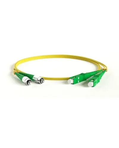 FC-D2-9-FC/AR-SC/AR-H-1M-LSZH-YL. Патч-корд волоконно-оптический SC-FC. Hyperline в Абакане