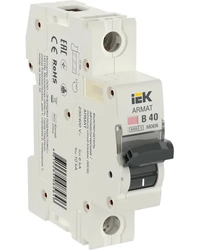 M06N 1P B 40А 6кА ARMAT (AR-M06N-1-B040). Автоматический выключатель. IEK в Абакане