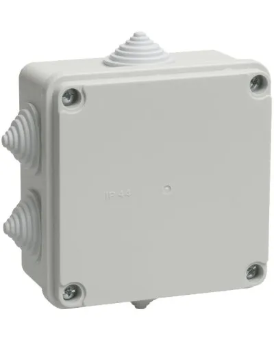 Коробка распаячная КМ41233 100х100х50 открытой проводки IP44 6 гермовводов серая (UKO11-100-100-050-K41-44). Коробка распаячная безгалогенная (HF). IEK в Абакане