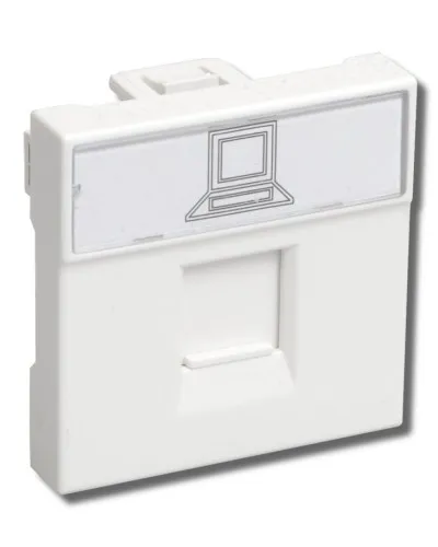 РКИ-20-00-П RJ-45 UTP белая (CKK-40D-RI2-K01). Розетка информационная 2 модуля ПРАЙМЕР. IEK в Абакане