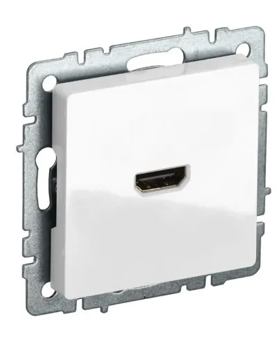 Розетка HDMI РHDMI-0-БрБ белая BRITE (BR-H10-K01). Розетка HDMI. IEK в Абакане