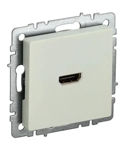 Розетка HDMI РHDMI-0-БрКр бежевый BRITE (BR-H10-K10). Розетка HDMI. IEK в Абакане