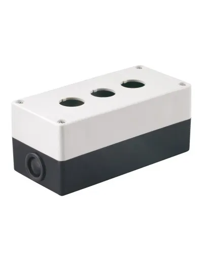 Корпус КП103 для кнопок 3 места белый (BKP10-3-K01). Корпус для кнопочных постов. IEK в Абакане