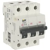 M10N 3P C 6А 10кА ARMAT (AR-M10N-3-C006). Автоматический выключатель. IEK