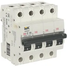 M06N 4P C 16А 6кА ARMAT (AR-M06N-4-C016). Автоматический выключатель. IEK