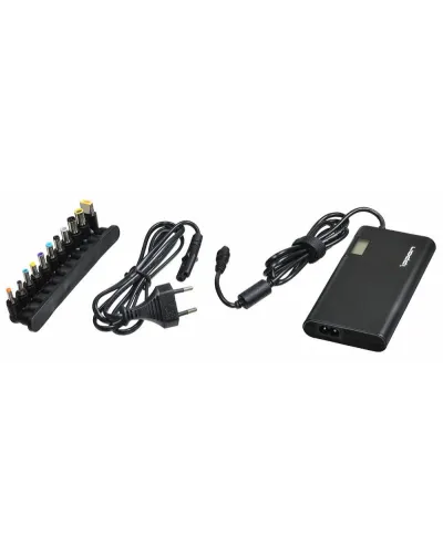 Блок питания Ippon SD90U автоматический 90W 15V-19.5V 11-connectors 4.5A 1xUSB 2.1A, LCD индикатор (705053). Блок питания. Ippon в Абакане