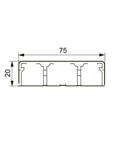 Короб DLPlus 75х20 (030033): Кабель-канал в Абакане