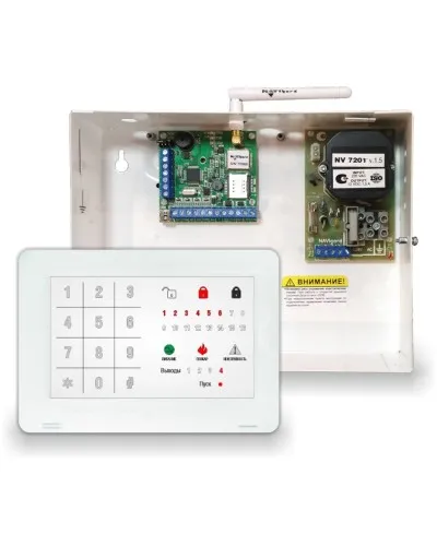 NV 1010c/8524. Устройство оконечное объектовое приемно-контрольное c GSM коммуникатором. NAVIgard в Абакане