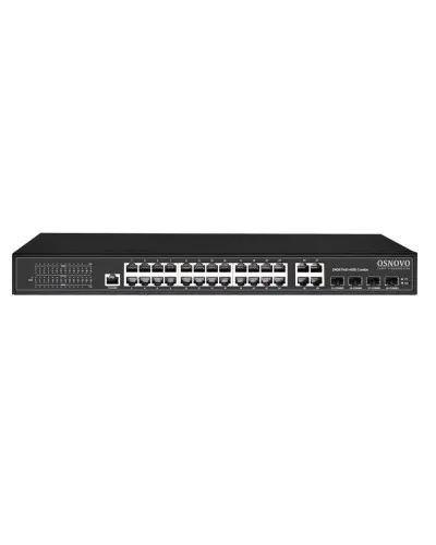 SW-8244/L(400W). Коммутатор 24-портовый  Gigabit Ethernet с PoE. OSNOVO в Абакане
