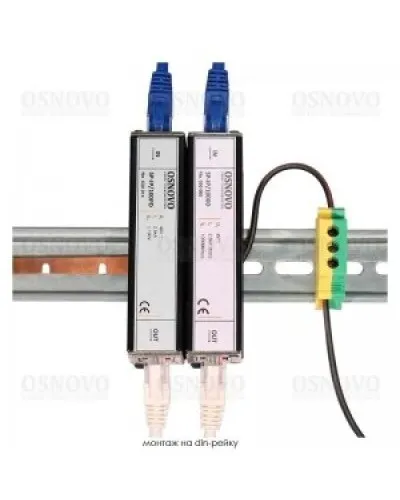 SP-IP/100D. Устройство грозозащиты цепей Ethernet. OSNOVO в Абакане