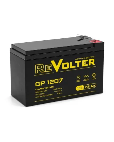 Revolter GP 1207. Аккумулятор автомобильный герметичный свинцово-кислотный. Revolter в Абакане