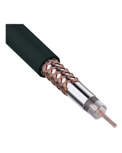 RG-58 A/U, 50 Ом, Cu/Al/Cu, 64%, 100 м, черный (01-2003). Кабель коаксиальный радиочастотный. Rexant в Абакане