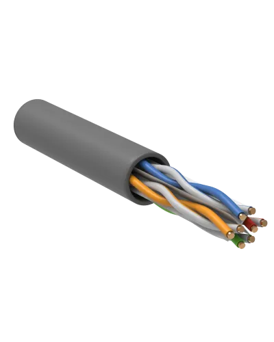 U/UTP, CAT 6, ZH нг(А)-HF, 4PR, 23AWG, INDOOR, SOLID, серый, 305 м, REXANT (01-0067). Кабель «витая пара» (LAN) для структурированных систем связи. Rexant в Абакане