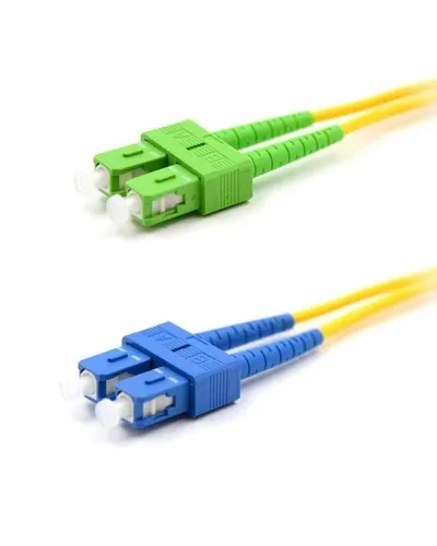 Патч-корд оптический переходной (SM), 9/125 (OS2), SC/APC-SC/UPC, (Duplex), PVC, 2м REXANT (50-2059): Патч-корд оптический в Абакане