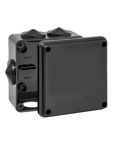 Коробка TYCO ОП 100х100х50мм УХЛ1 IP54 черный (67050Ч). Коробка распределительная. RuVinil в Абакане