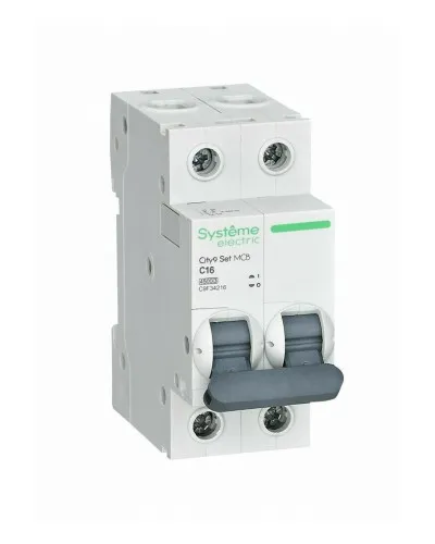 City9 Set 2P 16А 4.5kA С (C9F34216). Автоматический выключатель. Systeme Electric в Абакане