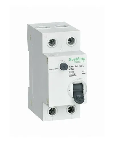 City9 Set 1P+N С 20А 4.5kA 30мА A 230В (C9D55620). Автоматический выключатель дифференциального тока. Systeme Electric в Абакане